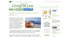 Desktop Screenshot of livingwellonless.com