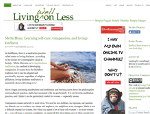 Tablet Screenshot of livingwellonless.com